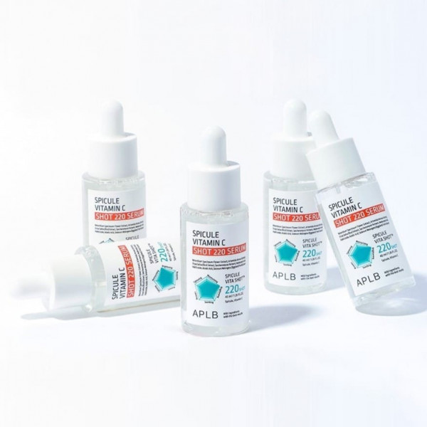 APLB Сыворотка для сияния кожи лица со спикулами и витамином С Spicule Vitamin C Shot 220 Serum (40 мл)