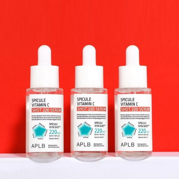 APLB Сыворотка для сияния кожи лица со спикулами и витамином С Spicule Vitamin C Shot 220 Serum (40 мл)