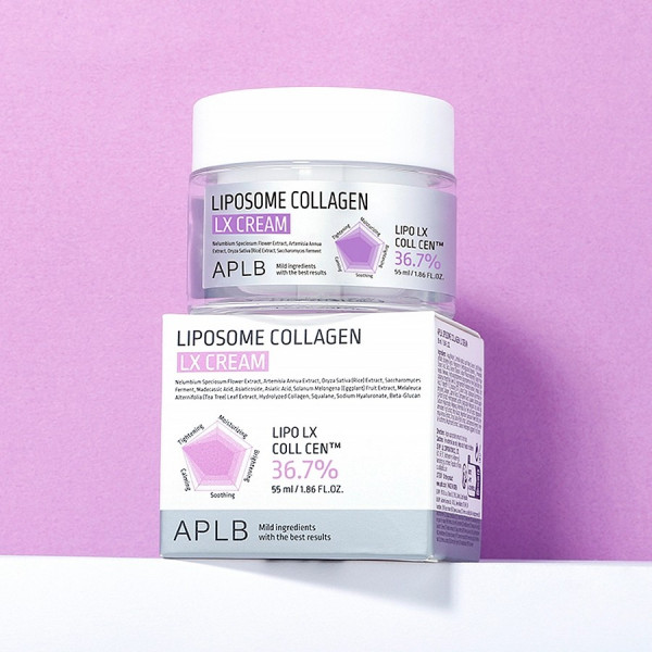 APLB Крем для упругости лица с липосомами и коллагеном Liposome Collagen LX Сream (55 мл)