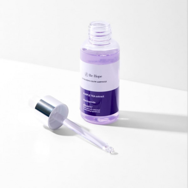 Be-Hope Увлажняющая сыворотка для лица с экстрактом пурпурного чая Luxury Vegan Hydrating Glow Ampoule (50 мл)