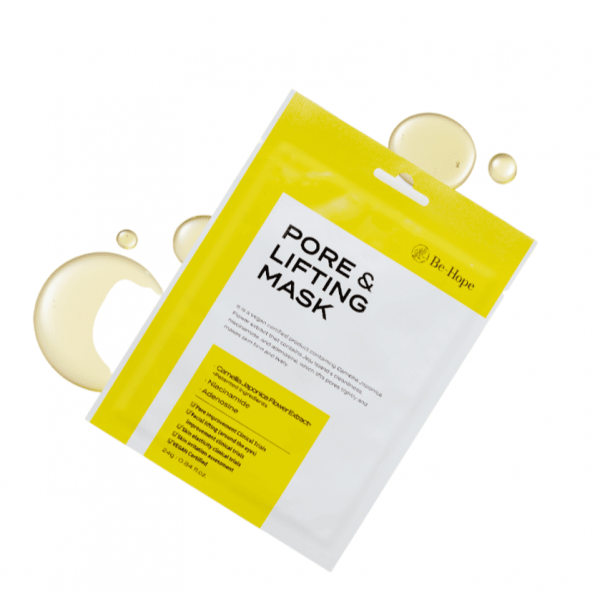 Be-Hope Тканевая лифтинг-маска для сужения пор с экстрактом камелии Vegan Pore Lifting Mask (24 г)