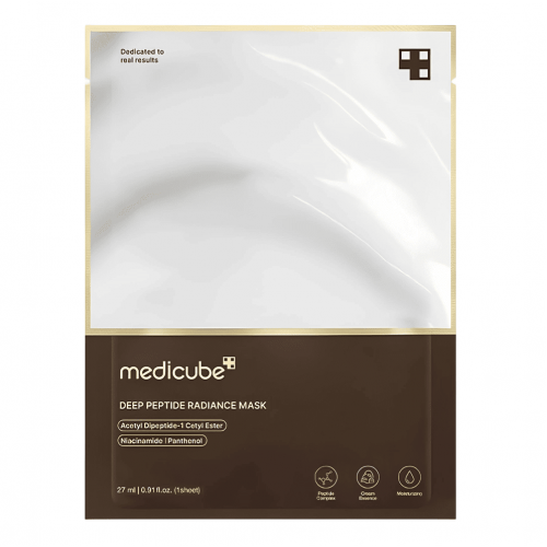 Medicube Антивозрастная тканевая маска для упругости лица с пептидами Deep Peptide Radiance Mask (27 мл)