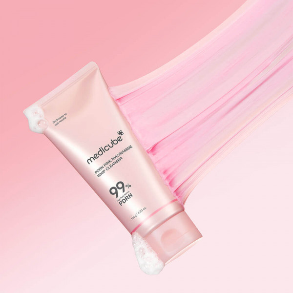 Medicube Глубокоочищающая пенка для умывания с PDRN и ниацинамидом PDRN Pink Niacinamide Whip Cleanser (120 г)