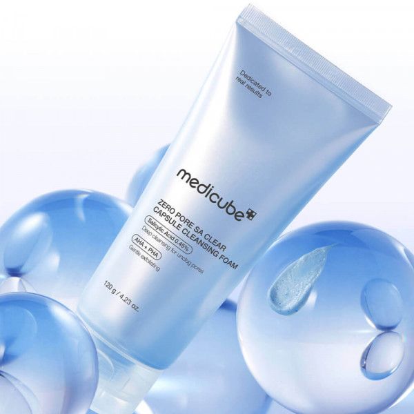 Medicube Капсульная пенка для очищения пор с комплексом кислот Zero Pore Sa Clear Capsule Cleansing Foam (120 г)