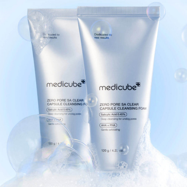 Medicube Капсульная пенка для очищения пор с комплексом кислот Zero Pore Sa Clear Capsule Cleansing Foam (120 г)