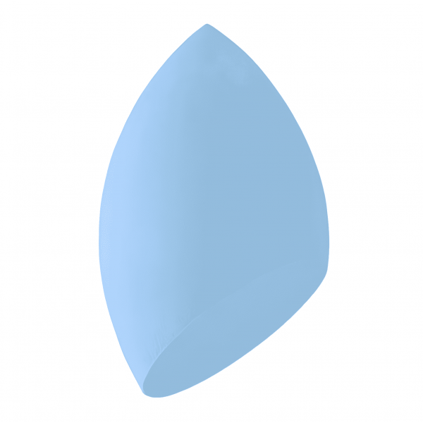Singi Косметический срезанный спонж для макияжа "Голубой" Blue Sponge (1 шт)