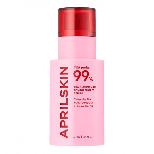 APRILSKIN Осветляющая сыворотка для лица с транексамовой кислотой, ниацинамидом и спикулами TXA Niacinamide Toning Shot 99 Milky Serum (30 мл)