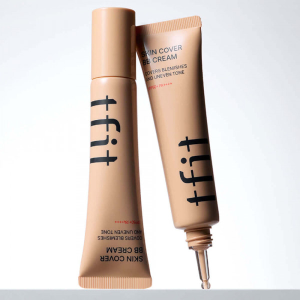TFIT Стойкий увлажняющий BB-крем для лица "Холодный фарфор" Skin Cover BB Cream SPF50+ PA++++ BC01 Porcelain (30 г)