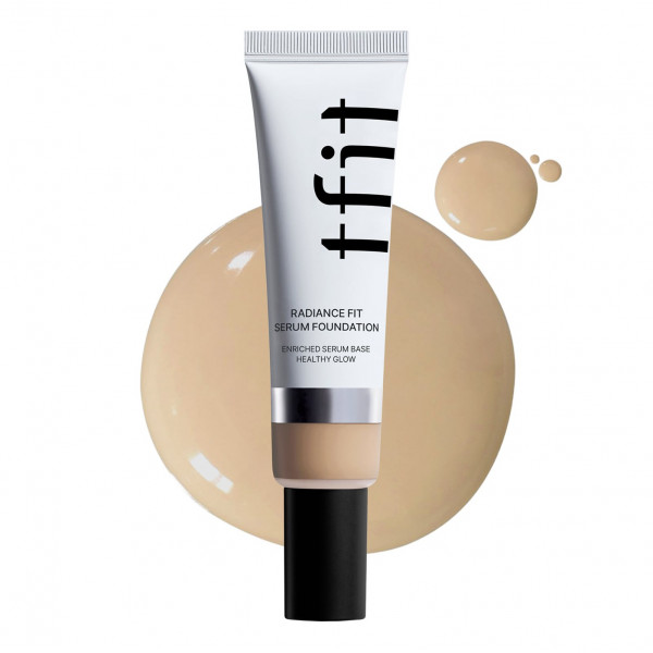 TFIT Увлажняющий тональный флюид для лица "Теплый бежевый" Radiance Fit Serum Foundation W02 Almond Butter (30 г)