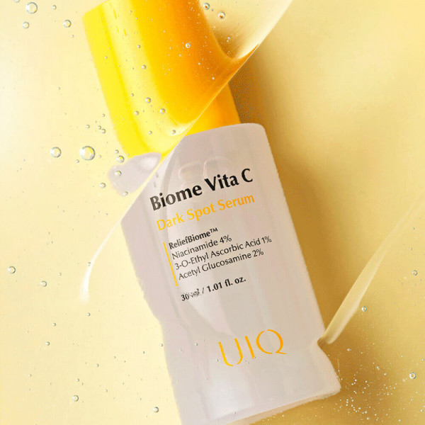 UIQ Осветляющая сыворотка для лица с витамином С и ниацинамидом Biome Vita C Dark Spot Serum (30 мл)