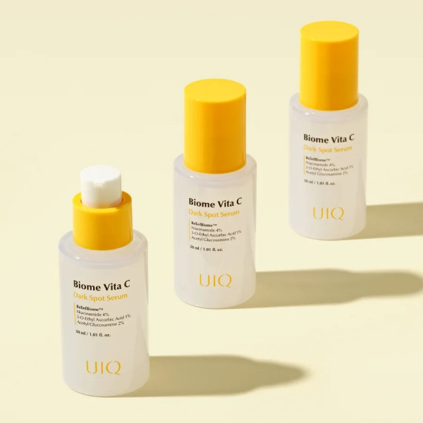 UIQ Осветляющая сыворотка для лица с витамином С и ниацинамидом Biome Vita C Dark Spot Serum (30 мл)