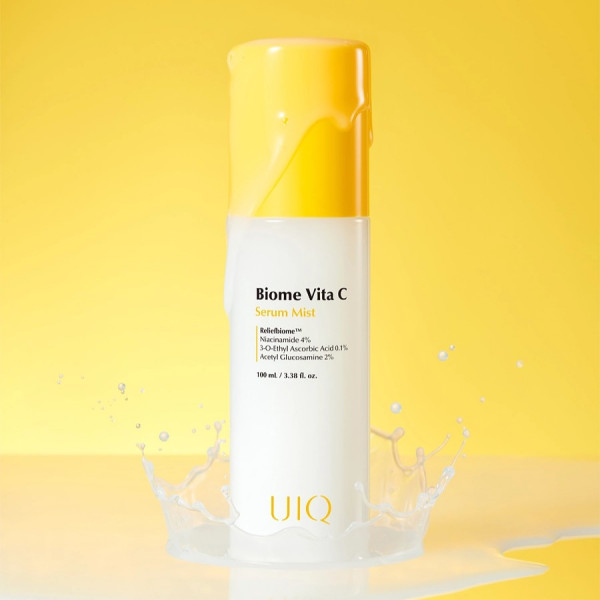 UIQ Осветляющая сыворотка-мист для сияния лица с витамином С Biome Vita C Serum Mist (100 мл)