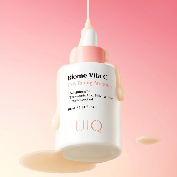 UIQ Осветляющая сыворотка для лица с витамином С и транексамовой кислотой Biome Vita C TXA Toning Ampoule (30 мл)