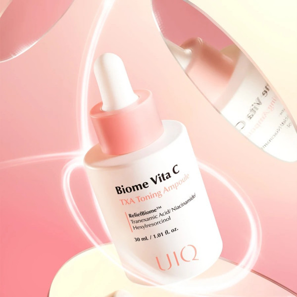 UIQ Осветляющая сыворотка для лица с витамином С и транексамовой кислотой Biome Vita C TXA Toning Ampoule (30 мл)