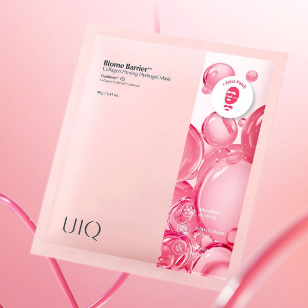 UIQ Укрепляющая гидрогелевая маска для лица с коллагеном и пробиотиками Biome Barrier Collagen Firming Hydrogel Mask (40 г)