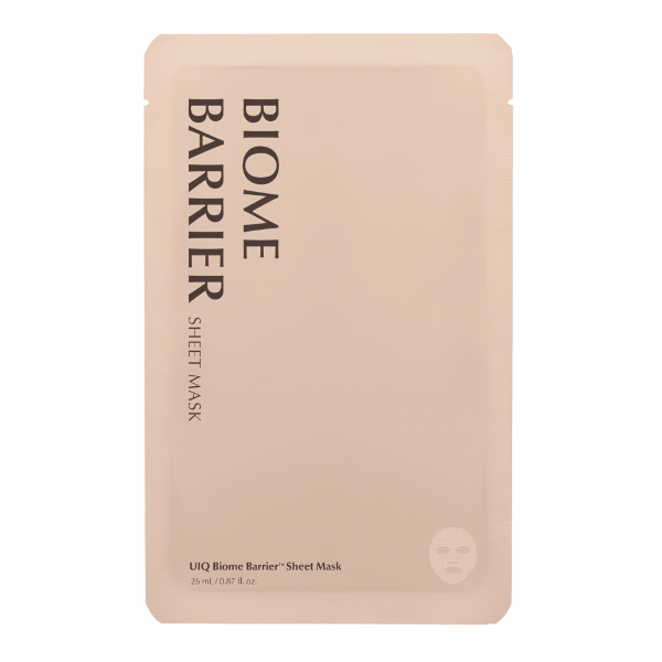 UIQ Восстанавливающая тканевая маска для лица с пробиотиками Biome Barrier Sheet Mask (26 мл)