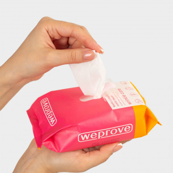 Weprove Мицеллярные салфетки для очищения лица с коллагеном и пептидами Moistful Collagen and Peptides Micellar Tissues (30 шт)