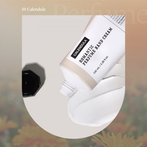 PRETTYSKIN Парфюмированный крем для рук с экстрактом календулы Hand Cream Romantic Perfume Calendula (100 мл)