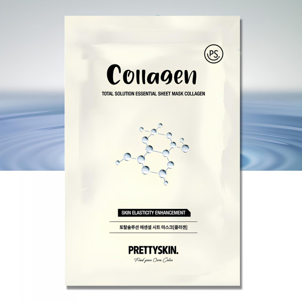 PRETTYSKIN Тканевая маска для упругости лица с коллагеном Mask Sheet Total Solution Essential Collagen (23 г)