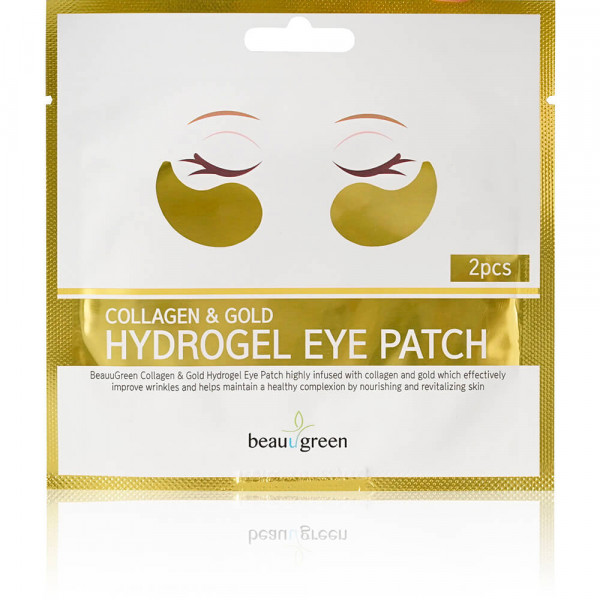 BeauuGreen Омолаживающие гидрогелевые патчи с золотом и коллагеном Collagen&Gold Hydrogel Eye Patch (2 шт)