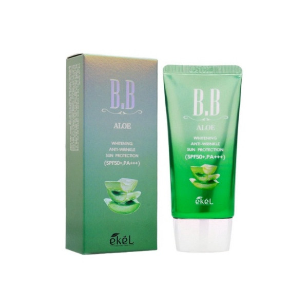 Ekel Регенерирующий BB-крем для лица с экстрактом ​​​​​​​алоэ BB Cream Aloe SPF 50+ PA+++ (50 мл)