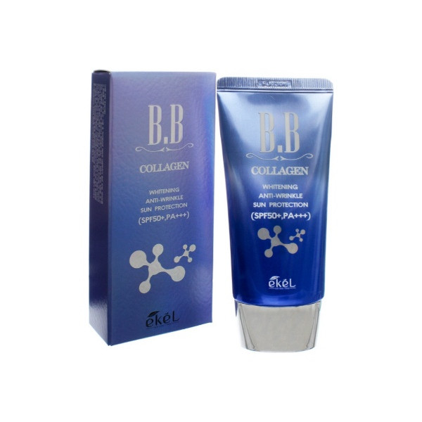 Ekel Антивозрастной BB-крем для лица с коллагеном BB Cream Collagen SPF 50+ PA+++ (50 мл)