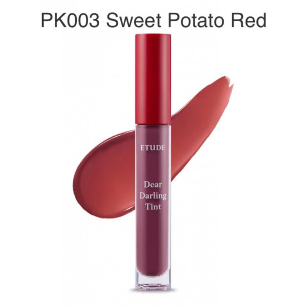 ETUDE Гелевый тинт для губ красный батат Dear Darling Water Gel Tint PK003 Sweet Potato Red (5 г)