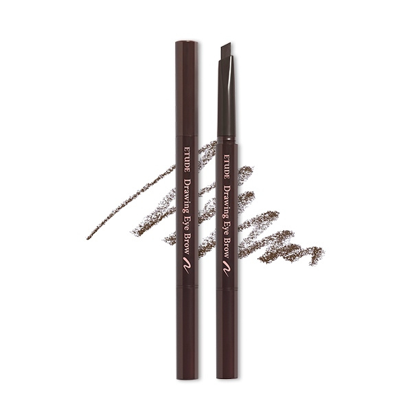 ETUDE Темно-коричневый карандаш для бровей с щеточкой Drawing Eye Brow #01 Dark Brown (0,25 г)