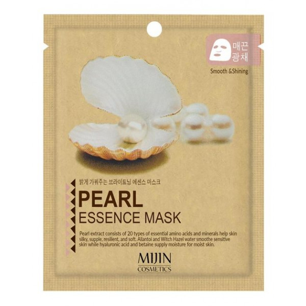 MIJIN Тканевая маска для лица с жемчужным порошком Pearl Essence Mask (25 г)