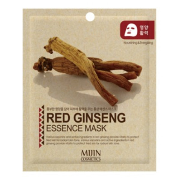 MIJIN Тканевая маска для лица с экстрактом красного женьшеня Red Ginseng Essence Mask (25 г)