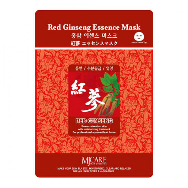 MIJIN Тканевая маска для лица с экстрактом красного женьшеня Red Ginseng Essence Mask (23 г)