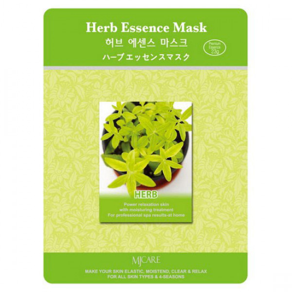 MIJIN Тканевая маска для лица с экстрактами лечебных трав Herb Essence Mask (23 г)