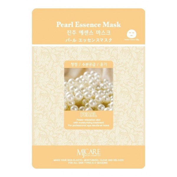MIJIN Тканевая маска для лица с жемчужным порошком Pearl Essence Mask (23 г)