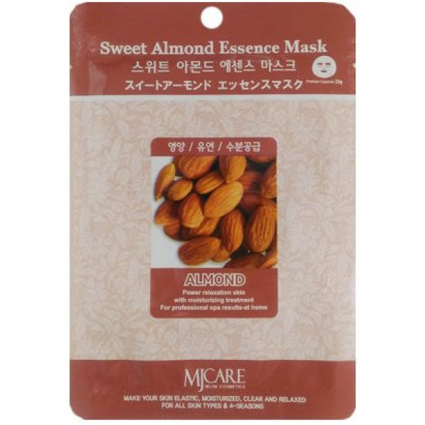 MIJIN Тканевая маска для лица с экстрактом сладкого миндаля Sweet Almond Essence Mask (23 г)