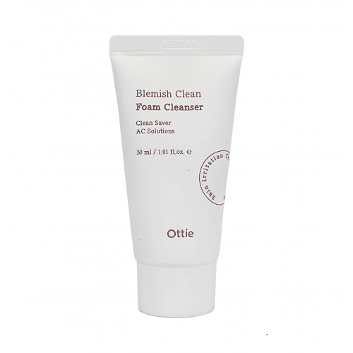Ottie Очищающая пенка для лица с салициловой кислотой Blemish Clean Foam Cleanser (30 мл)