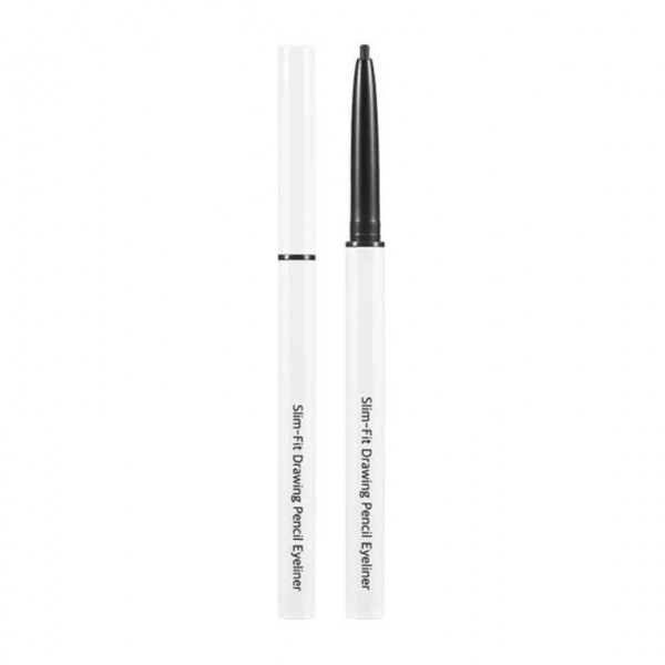Ottie Черный карандаш-подводка для глаз Slim-Fit Drawing Pencil Eyeliner #01 Black (0,12 г)