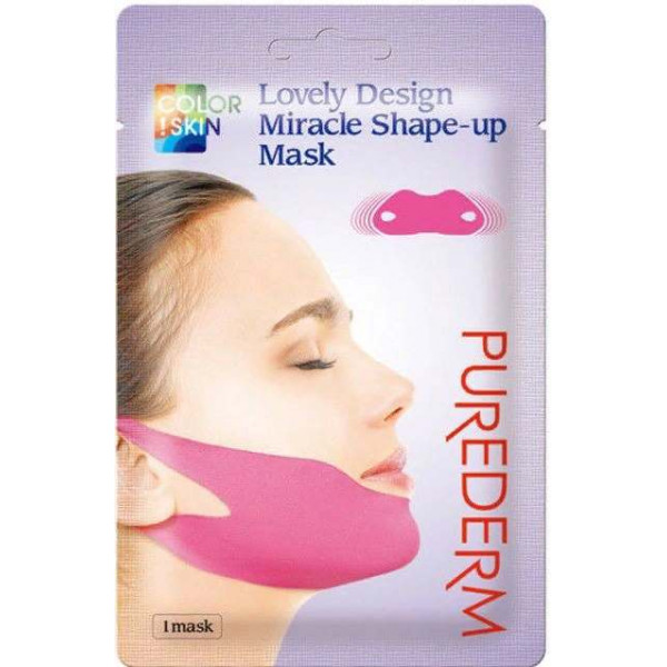 Purederm Корректирующая маска-бандаж для подбородка Lovely Design Miracle Shape-Up Mask