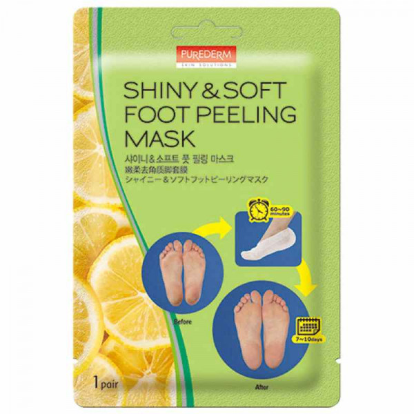 PUREDERM Пилинг-носки Shiny & Soft Foot Peeling Mask (1 пара)