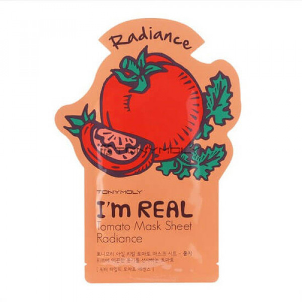 TONY MOLY Маска для выравнивая тона лица с экстрактом томата I'm Real Tomato Mask Sheet (20 мл)