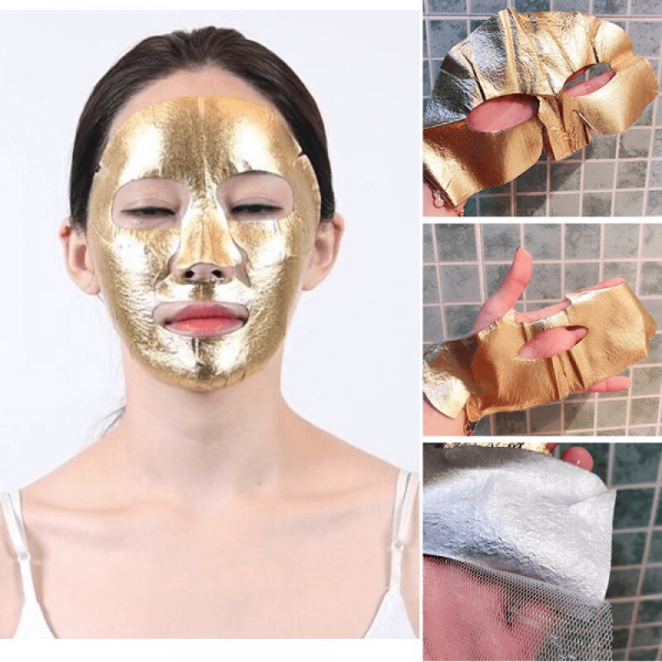 AHC Трёхслойная фольгированная маска для лица Premium Hydra Gold Foil Mask (25 г)