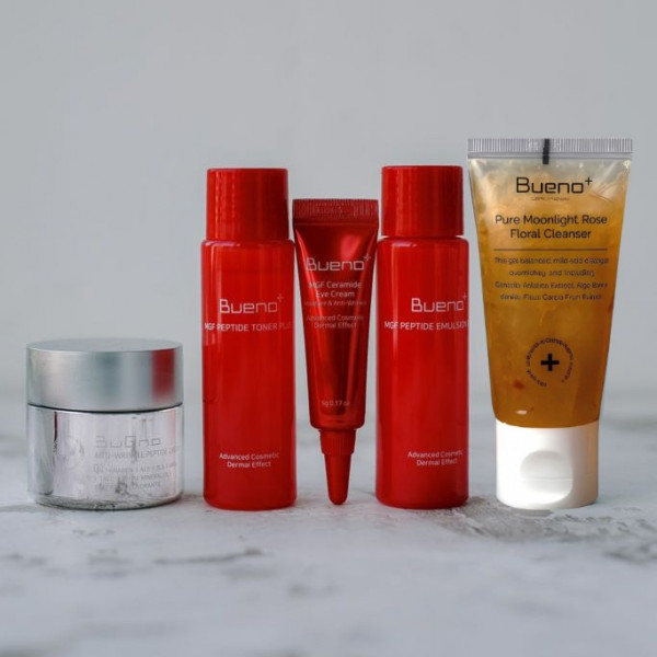 Bueno Антивозрастной набор миниатюр для лица с комплексом пептидов Special Gift Set (4*30 мл + 5 мл)