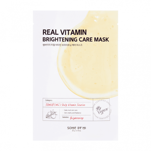 SOME BY MI Осветляющая тканевая маска для лица с витамином С Vitamin Brightening Care Mask (20 г)