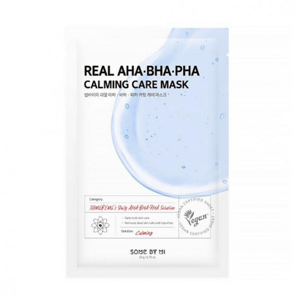 SOME BY MI Очищающая маска для лица с кислотами Real AHA-BHA-PHA Calming Care Mask (20 мл)