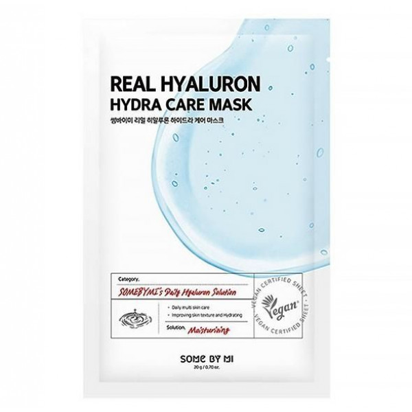 SOME BY MI Увлажняющая тканевая маска с гиалуроновой кислотой Real Hyaluron Hydra Care Mask (20 мл)