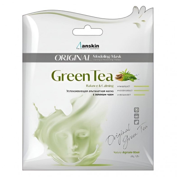 Anskin Маска альгинатная с экстрактом зеленого чая успокаивающая Green Tea Modeling Mask (25 г)