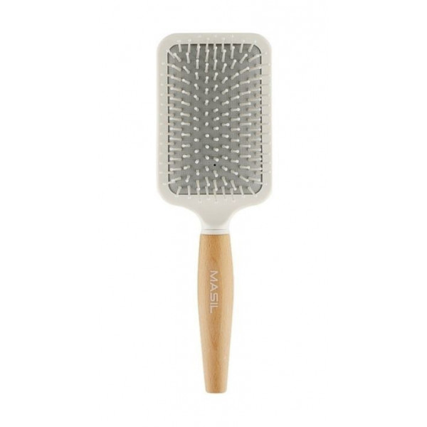 MASIL Антистатическая расческа для волос Wooden Paddle Brush (25 см x 8 см)