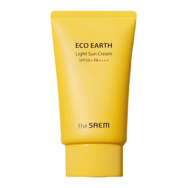 The Saem Легкий солнцезащитный крем для лица с ниацинамидом Eco Earth Light Sun Cream SPF 50+ PA++++ (50 мл)