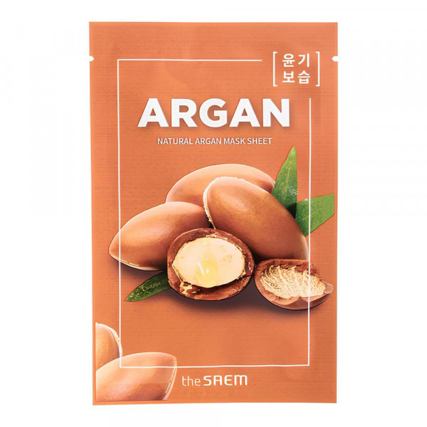 The Saem Восстанавливающая тканевая маска для лица с экстрактом арганы Natural Argan Mask Sheet (21 мл)