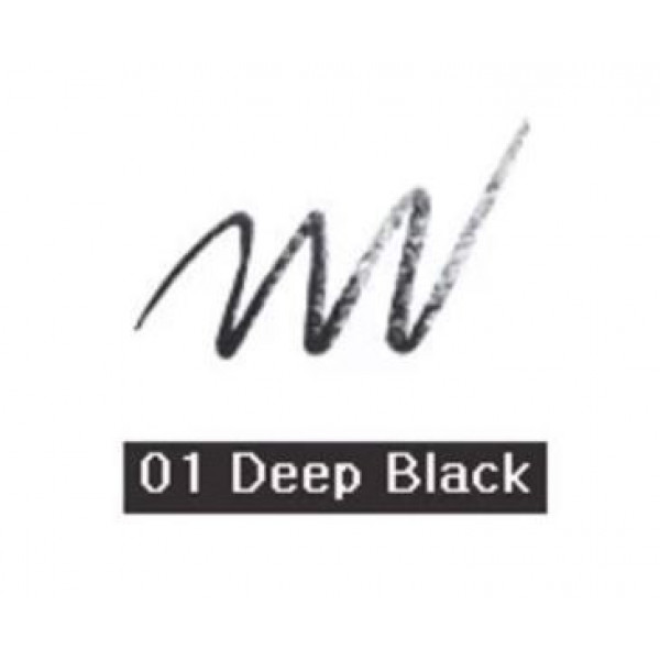 The Saem Стойкая черная подводка для глаз жидкая Saemmul Liquid Eyeliner 01.Deep Black (4,5 г)