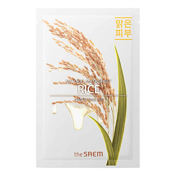 The Saem Тканевая маска с экстрактом риса Natural Rice Mask Sheet (21 мл) 